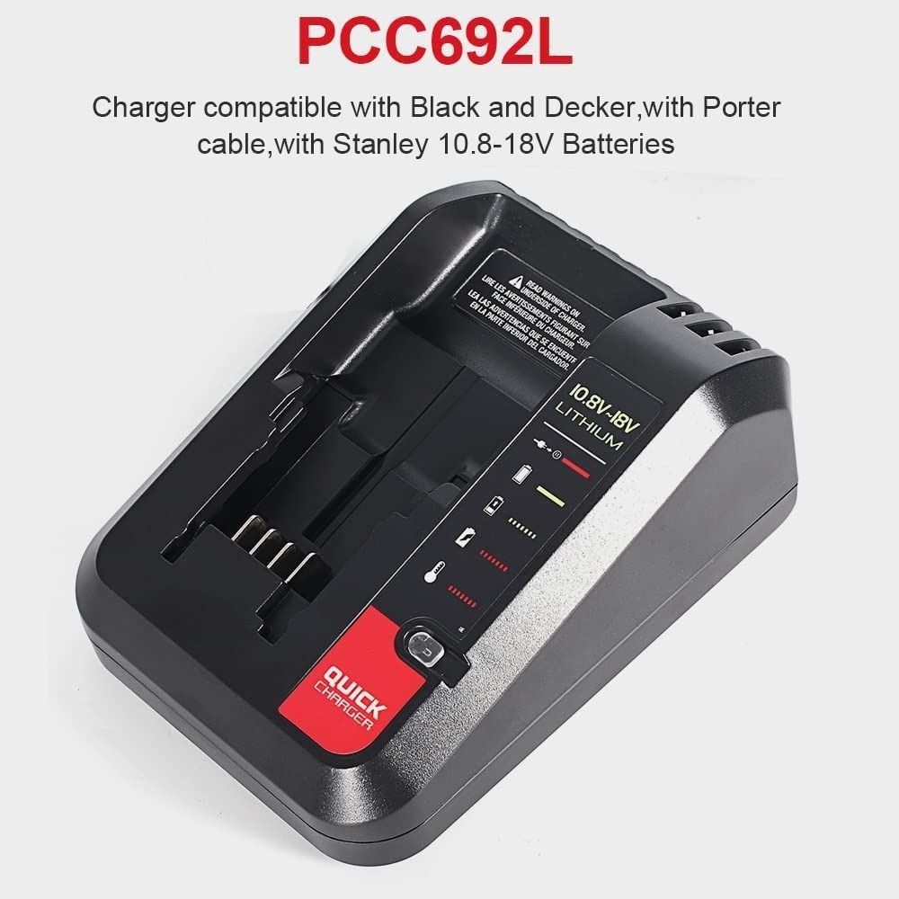 Black & Decker Porter Cable Stanley Power Adapters 10.8v/14.4v/18v