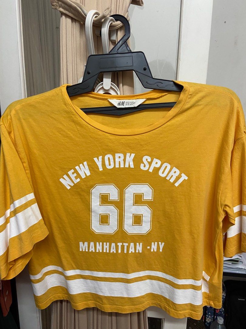Mustard outlet top h&m