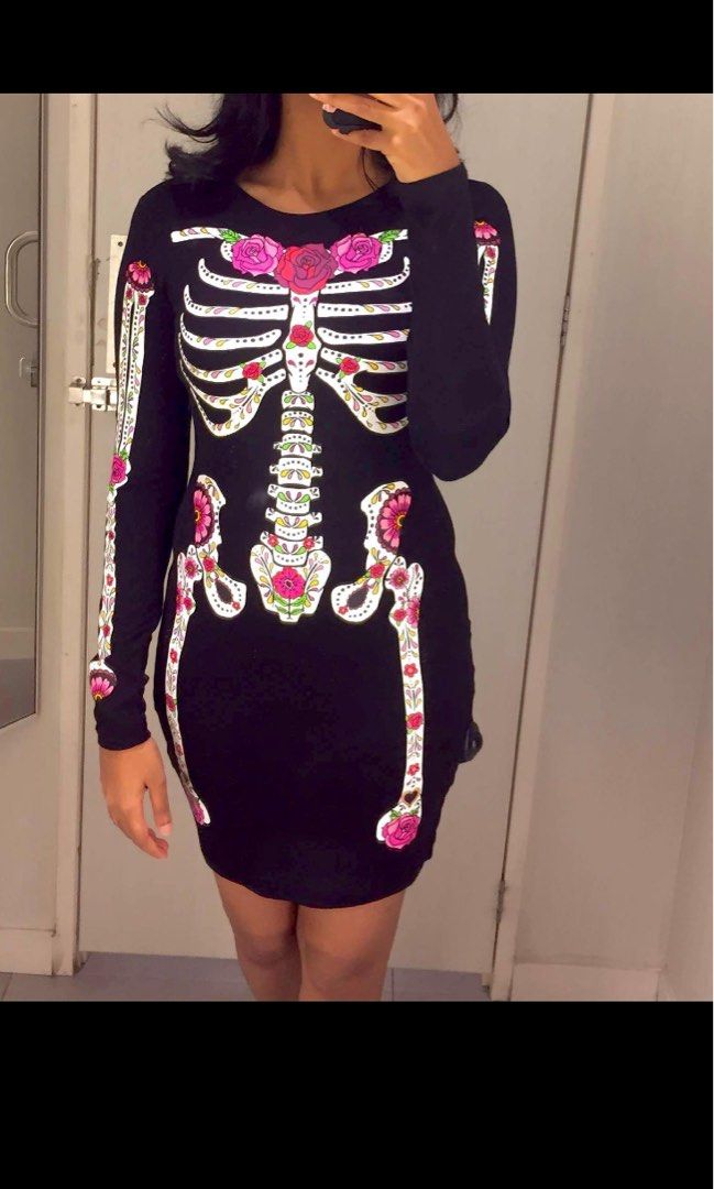 H&m skull deals dress