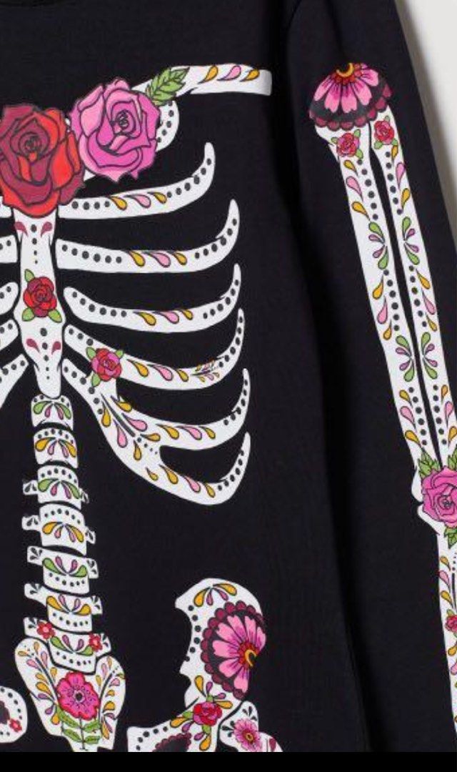 H&M Skeleton Jersey Dress, Women's Fashion, Dresses & Sets, Dresses on  Carousell