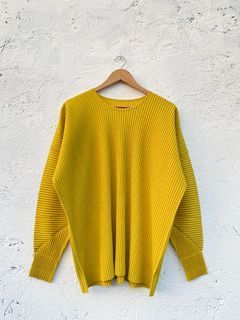 Homme Plisse Round Neck Sweater