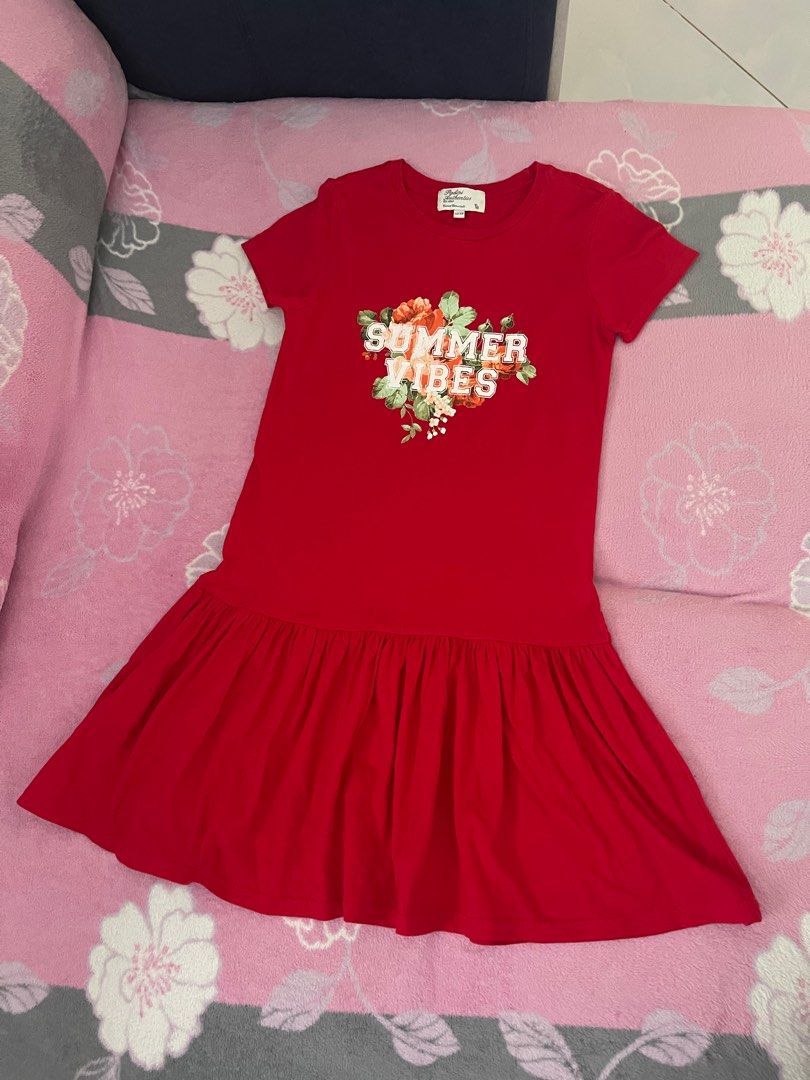 Blue or Red Dresses for girl 11 13 years old. Babies Kids