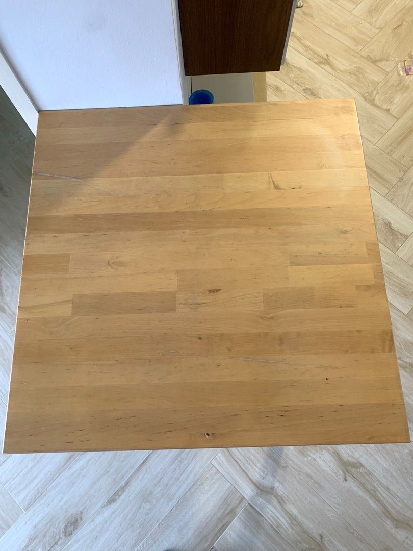 IKEA BJORKUDDEN solid wood high table, Furniture & Home Living