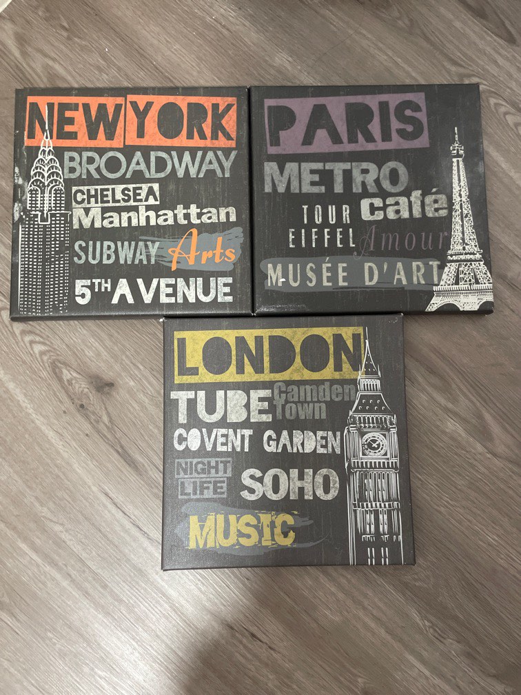 Ikea canvases, Furniture & Home Living, Home Decor, Wall Decor on Carousell