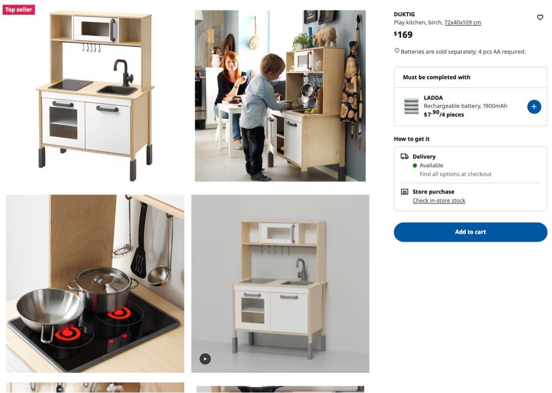 Ikea Kitchen Trolley, Babies & Kids, Baby Nursery & Kids Furniture, Kids' Tables & Chairs on
