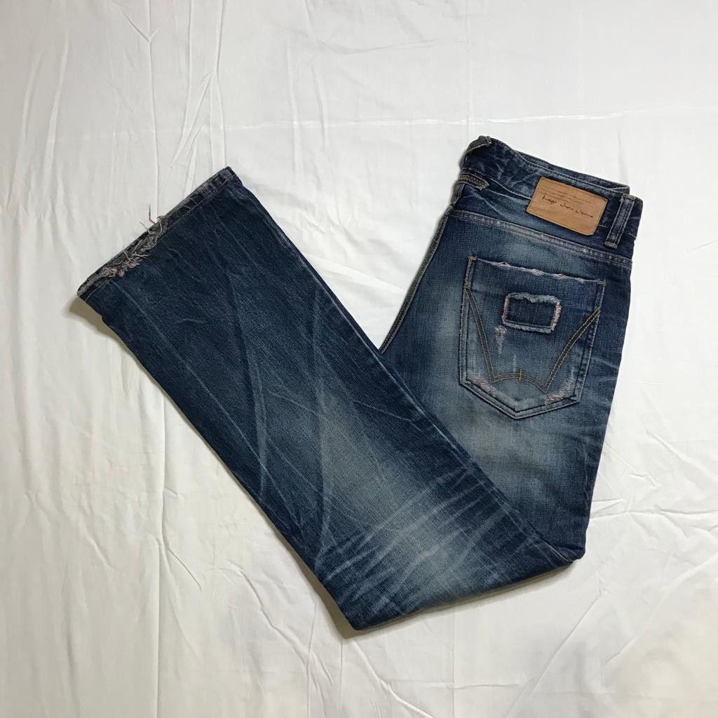 Indigo Judo jeans Fesyen Pria Pakaian Bawahan di Carousell