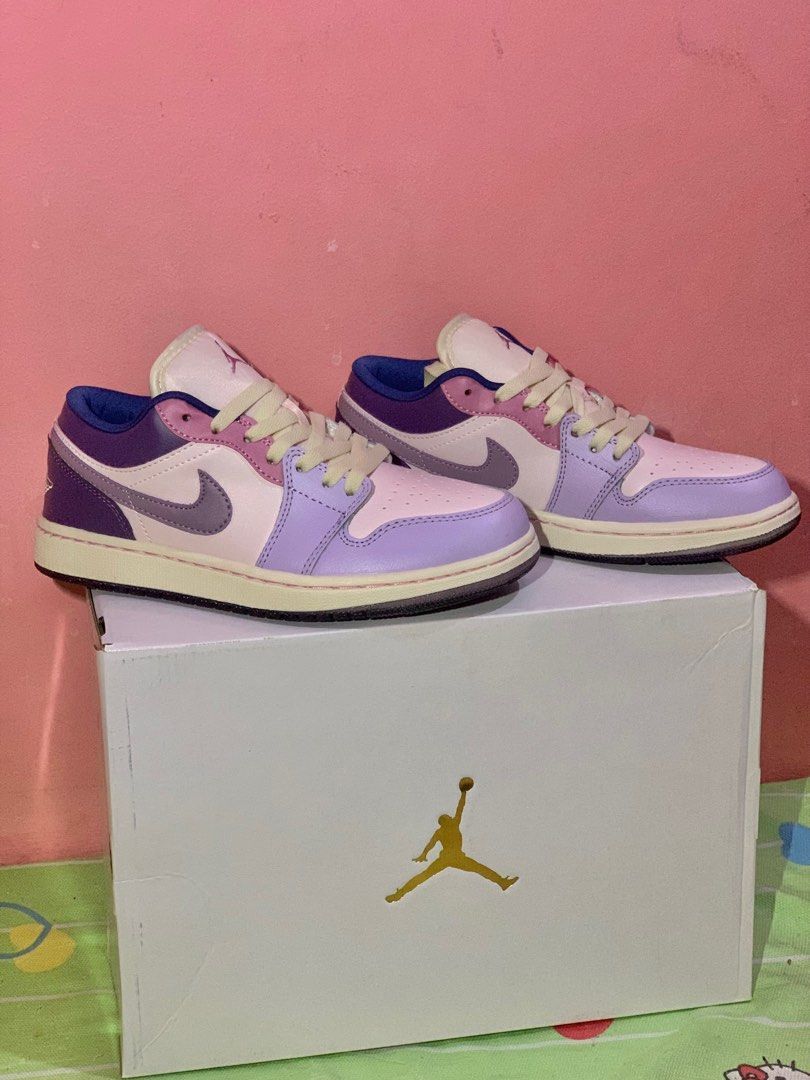 Jordan Air Jordan 1 Low Pastel Plum, Women's Fashion, Footwear