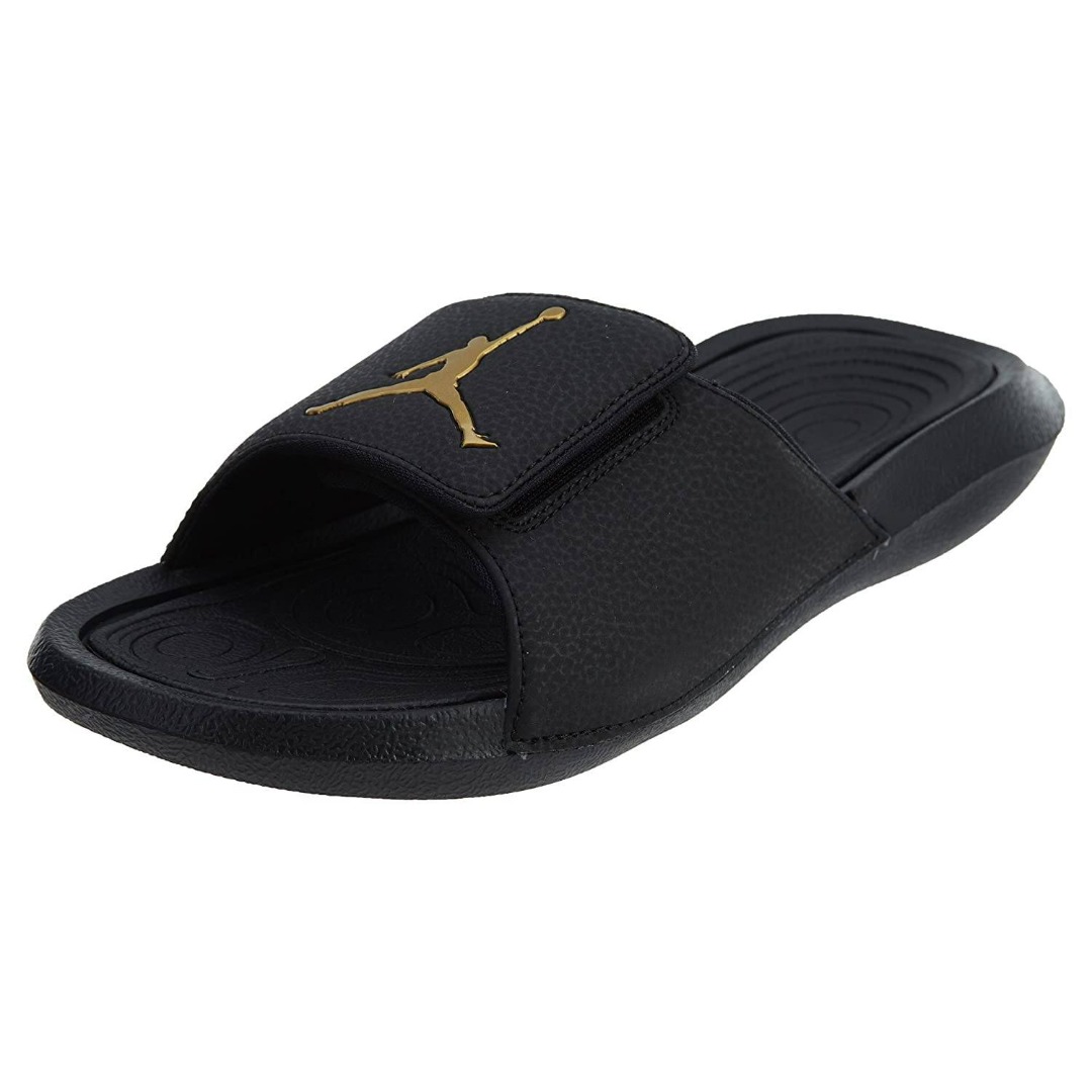 Black jordan shop slides for men