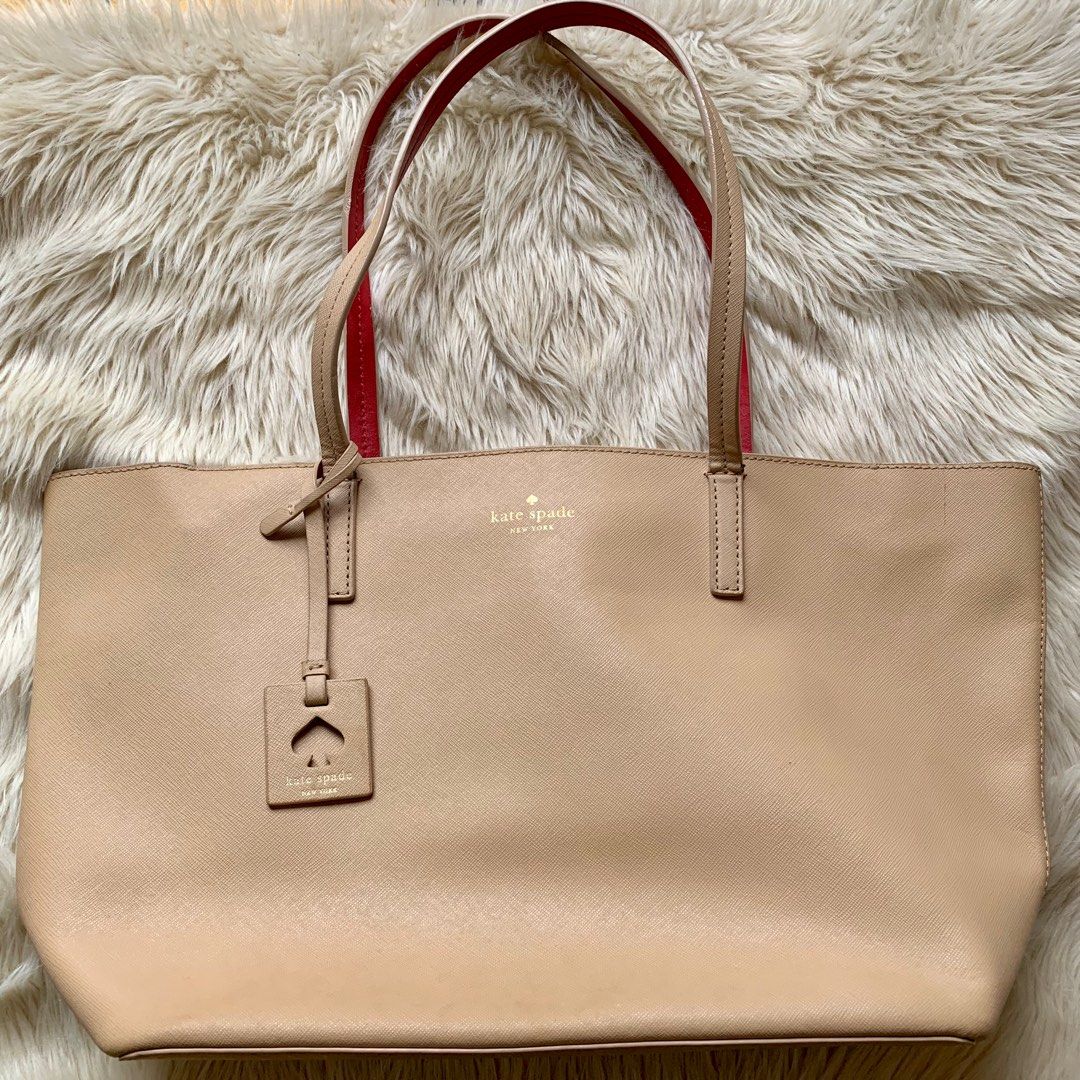 Amazon.com: Kate Spade Ava Leather Reversible Tote (Donut Pink) : Clothing,  Shoes & Jewelry