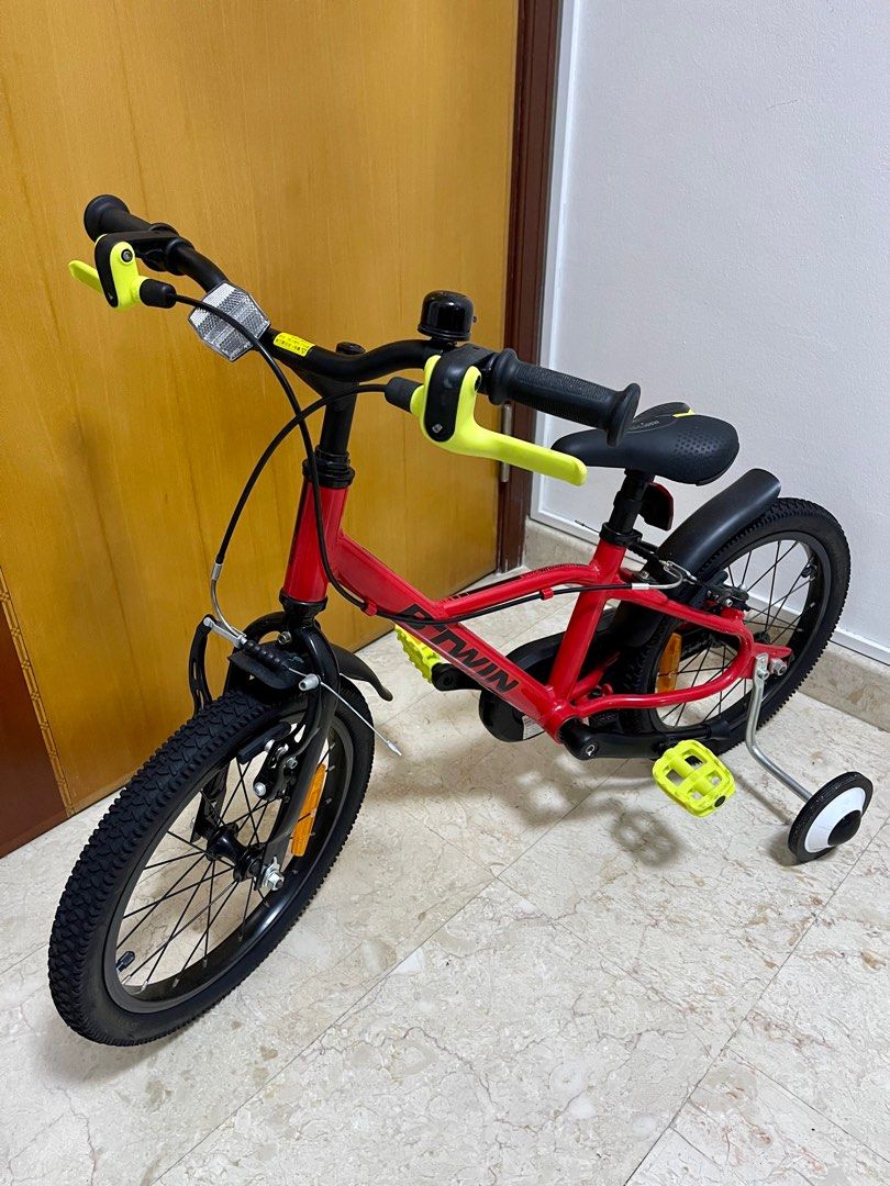Kids Bike BTWIN 16inch with Trainer Wheels, Sports Equipment, Bicycles