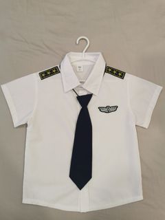 Kids cos play police navy air force one set  XL 110cm