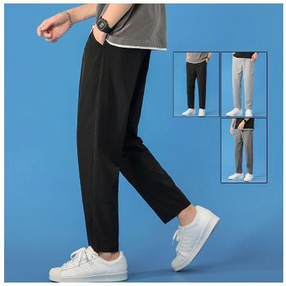 Korean Style Casual Pants Men Long Pants Fashion Men Trousers Ankle Pants Chinos