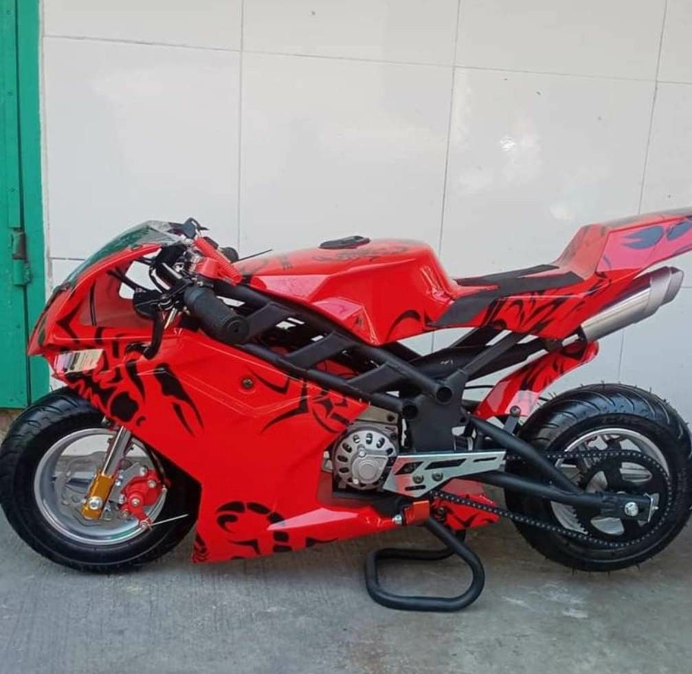 Latest features Upgraded high brid Ninja blata pocket bike 49cc 2 strokes! 49CC 2 strokes engine