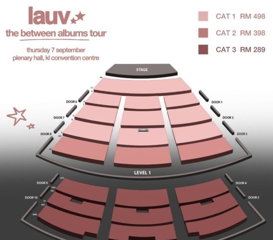 Lauv Concert Malaysia 2023 Ticket, Tickets & Vouchers, Event Tickets on