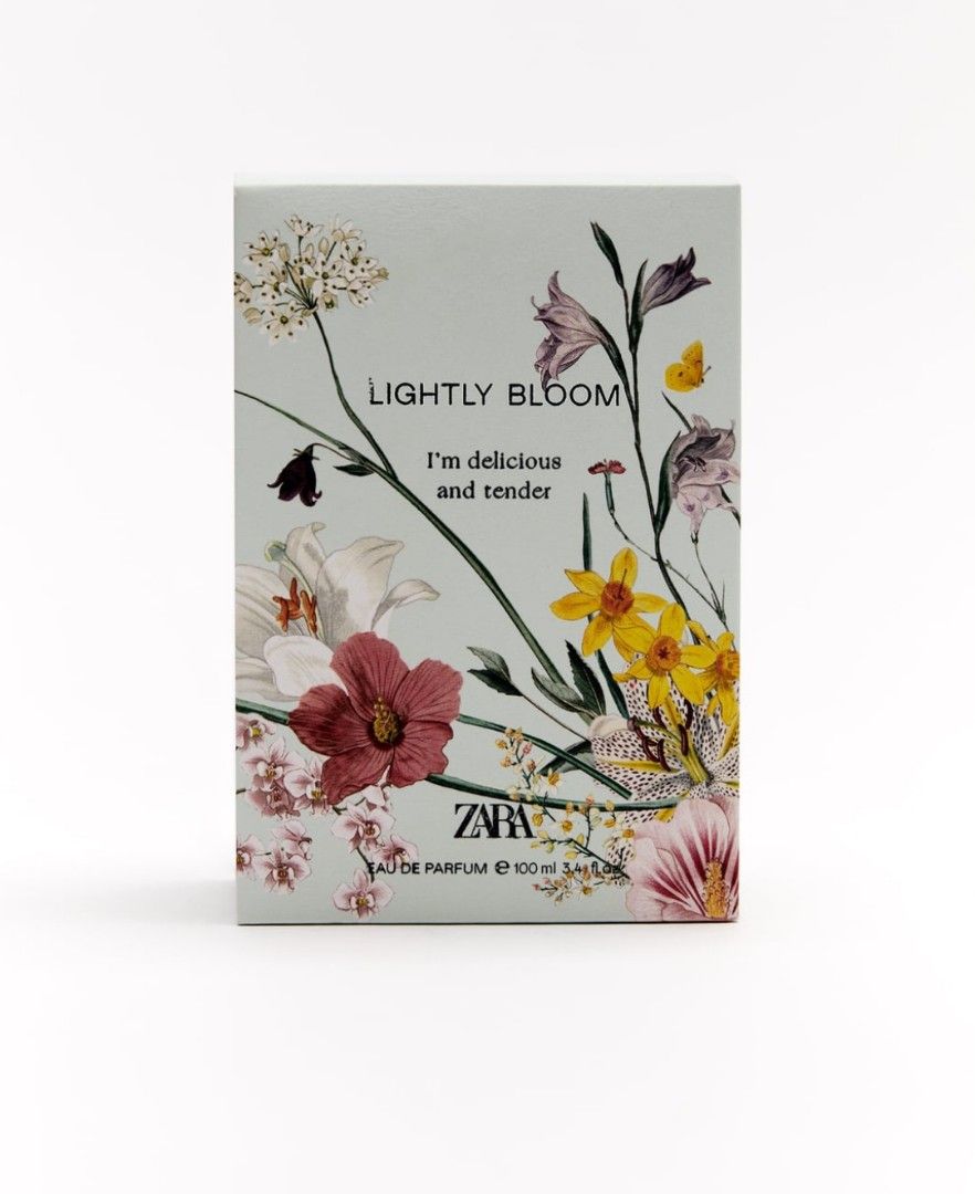 LIGHTLY BLOOMS 100ml limited stocks (Category: Fragrance & Deodorants) located in Pasig City. Submitted by adalineonlineshop (Listing ID 1230104208, Image 1). Description: zara perfume LIGHTLY BLOOMS 100ml pre order only.. estimate date may 8 2023.