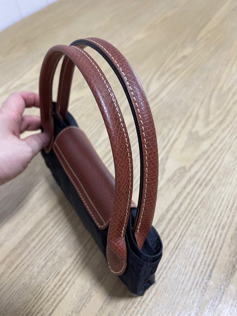 Longchamp black le pliage cabas modele depose