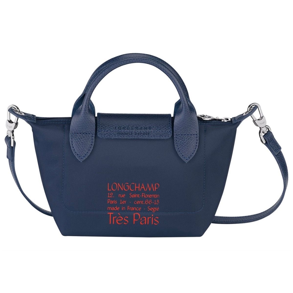 Longchamp Tres Paris Limited Edition Navy XS Top Handle Crossbody bag