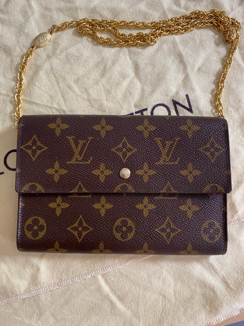 Louis Vuitton Mono Pochette Passport Trifold Wallet, Luxury, Bags