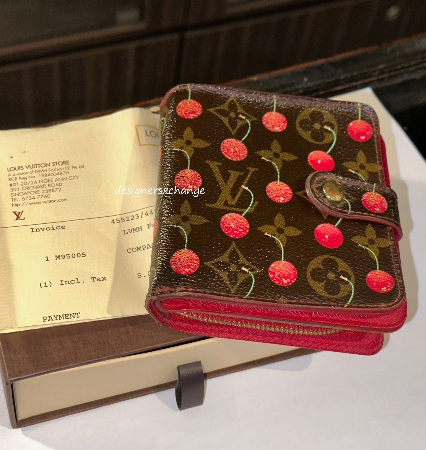 Louis Vuitton Compact Curieuse Wallet in Cerise Red Monogram Empreinte -  SOLD