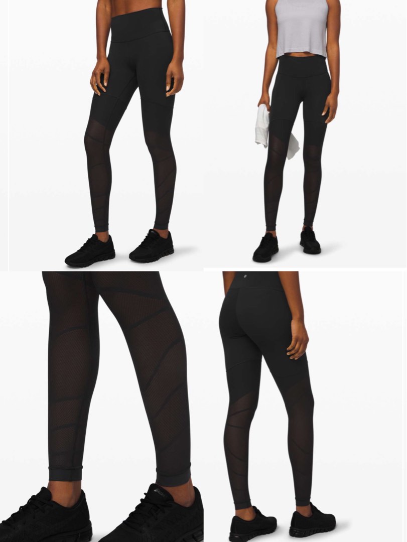 Lululemon Mapped Out High Rise Tight 28 *Camo - Black / Graphite