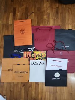 Lot 4 Authentic LOUIS VUITTON LV Gucci Burberry Jo Malone Shopping Bag  Paper Bag