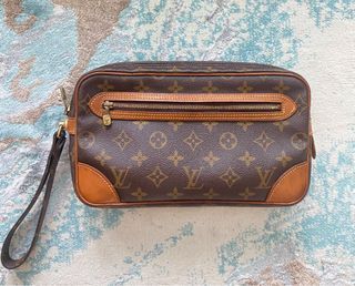 LOUIS VUITTON M51828 POCHETTE MARLY MONOGRAM CANVAS CROSSBODY, Luxury, Bags  & Wallets on Carousell