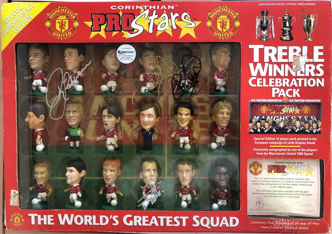 定番高品質ProStars Manchester Utd 1998-99 Treble Winners 18 pack マンチェスターU 18体パック サッカー