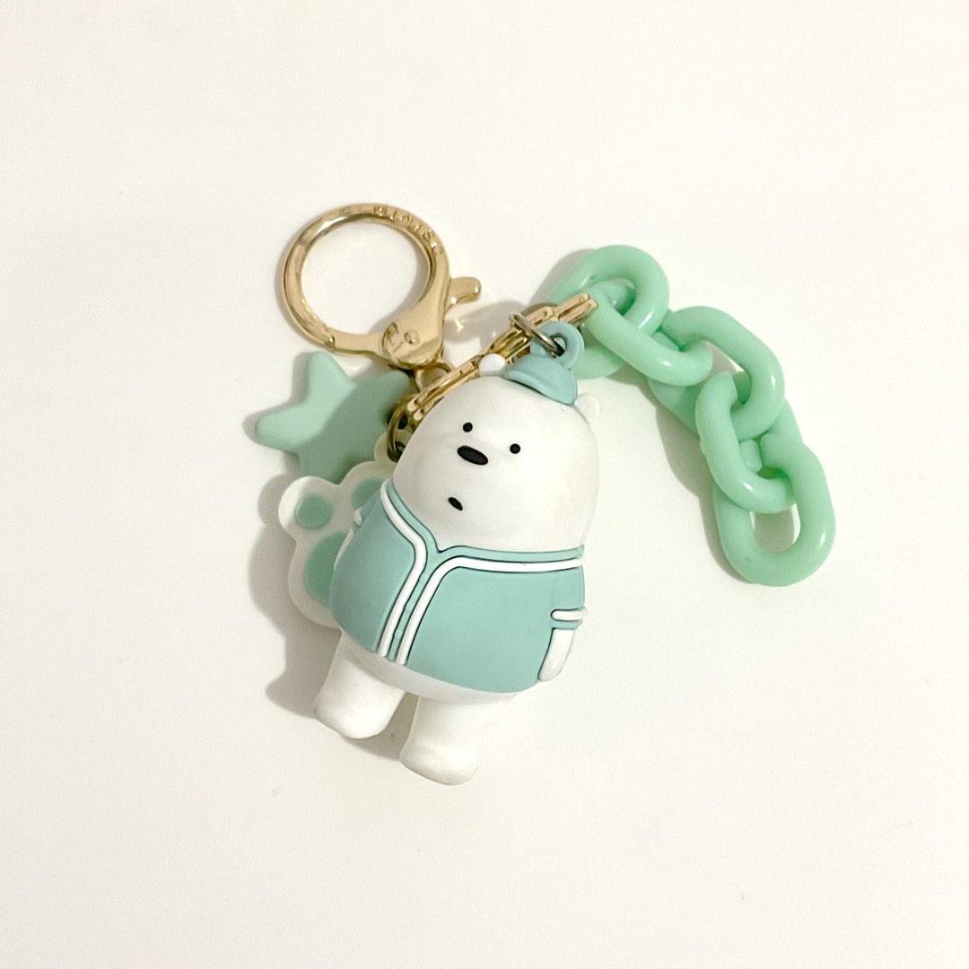 Miniso We Bare Bears Keychain Gantungan Kunci Boneka Mainan Beruang Tosca on Carousell