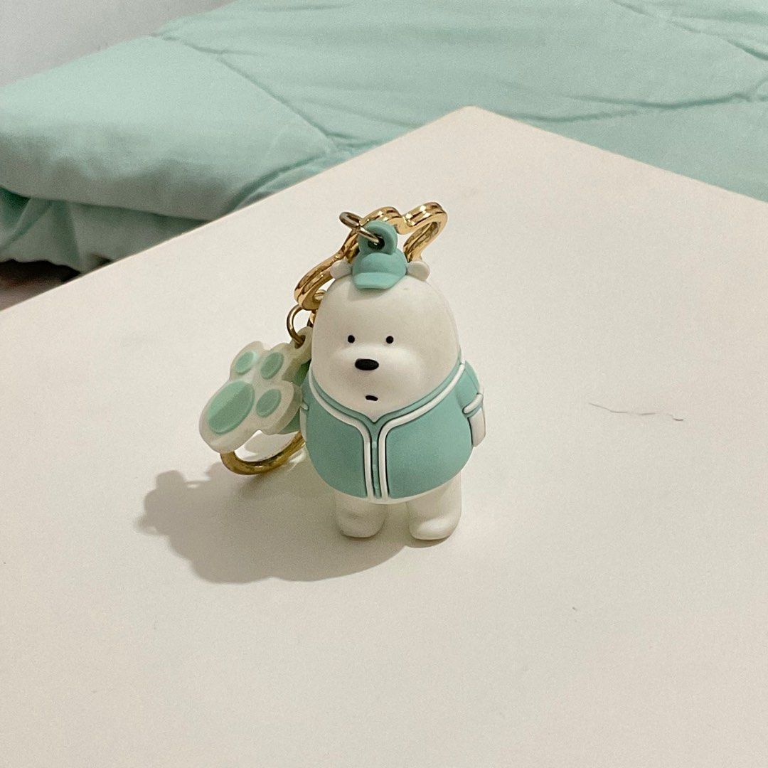 Miniso We Bare Bears Keychain Gantungan Kunci Boneka Mainan Beruang Tosca on Carousell