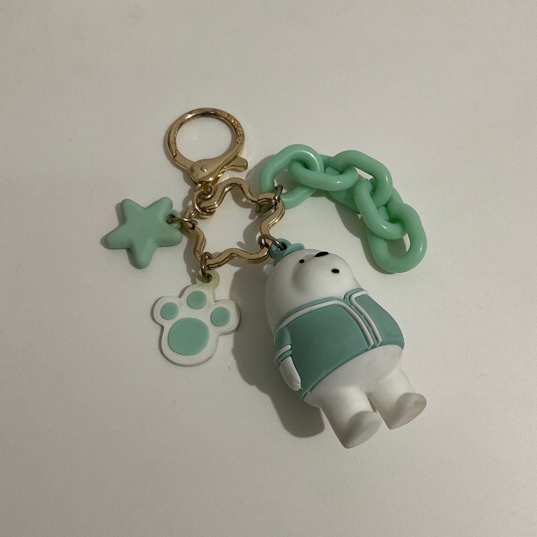 Miniso We Bare Bears Keychain Gantungan Kunci Boneka Mainan Beruang Tosca on Carousell