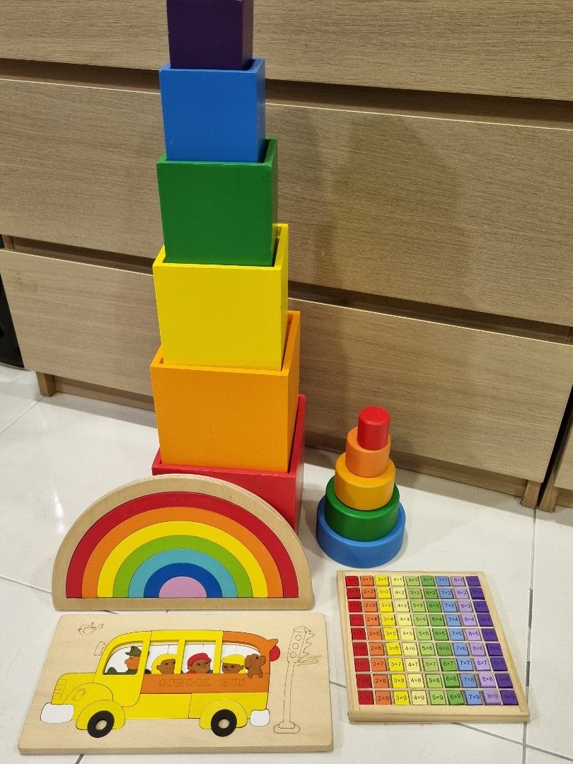 Montessori Open Ended Wooden Toys, Hobbies & Toys, Toys & Games on