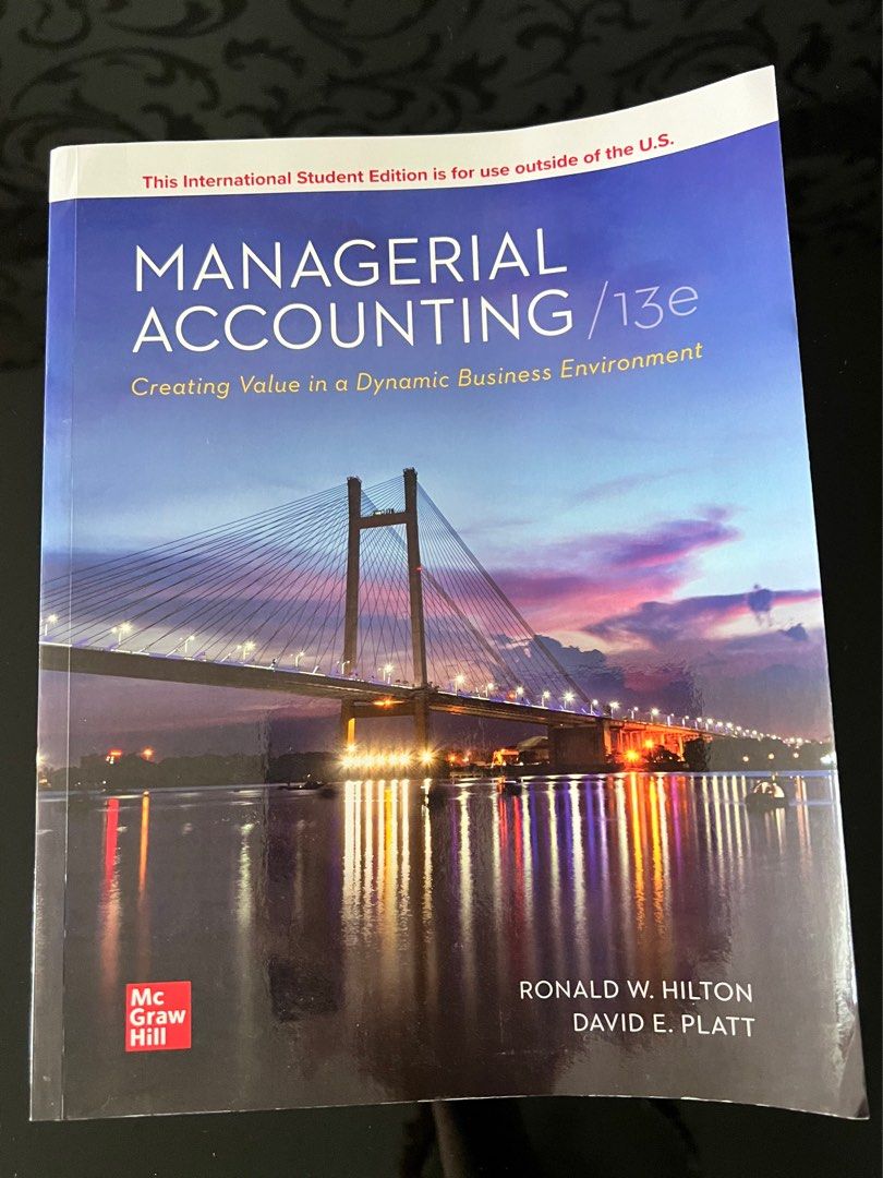 Murdoch BUS287 Management Accounting Textbook, Hobbies & Toys, Books
