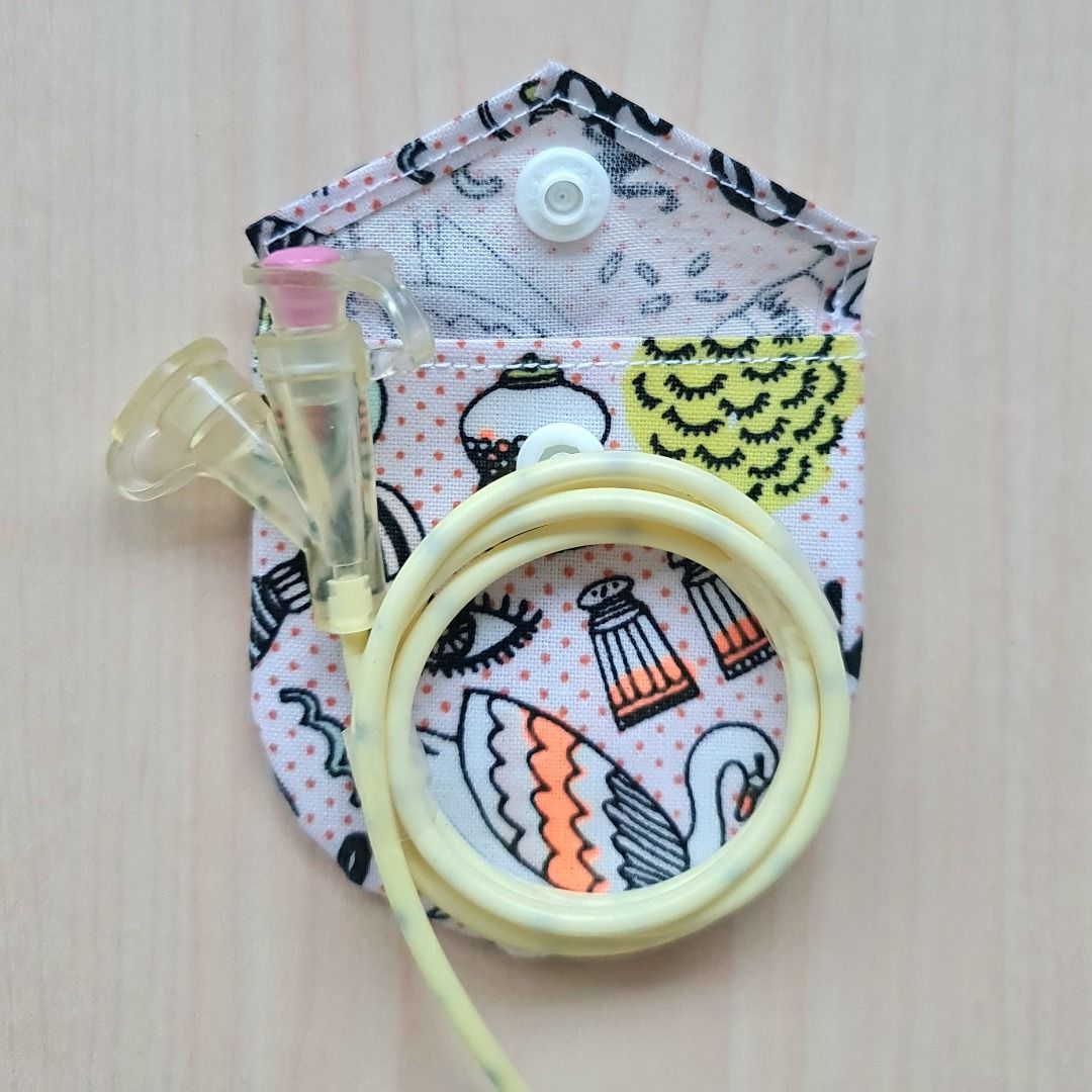 Nasogastric (NG) Tube Pouch [Dreams in Monochrome], Health & Nutrition