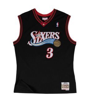 Allen Iverson Philadelphia 76ers 1996-1997 Blue Authentic Jersey - Rare  Basketball Jerseys