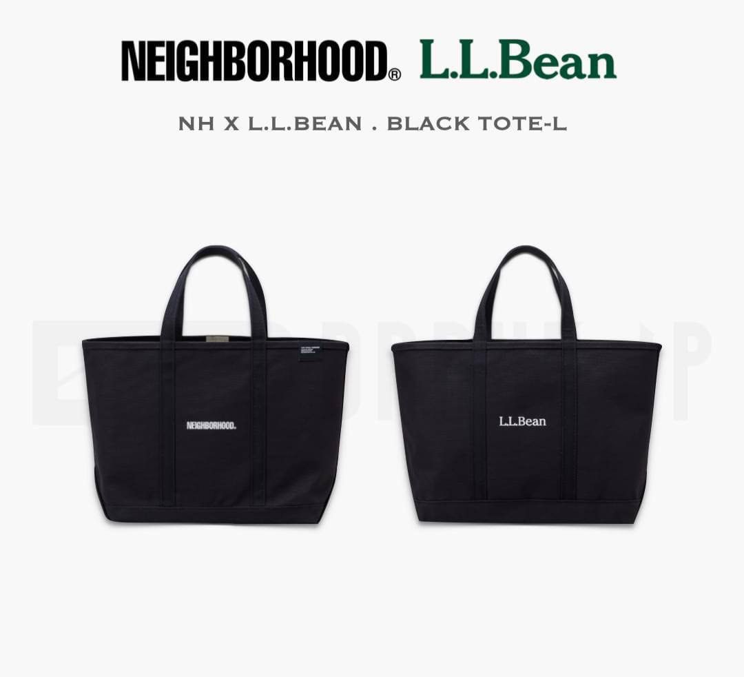 NEIGHBORHOOD NH x L.L.Bean .Black Tote-L-