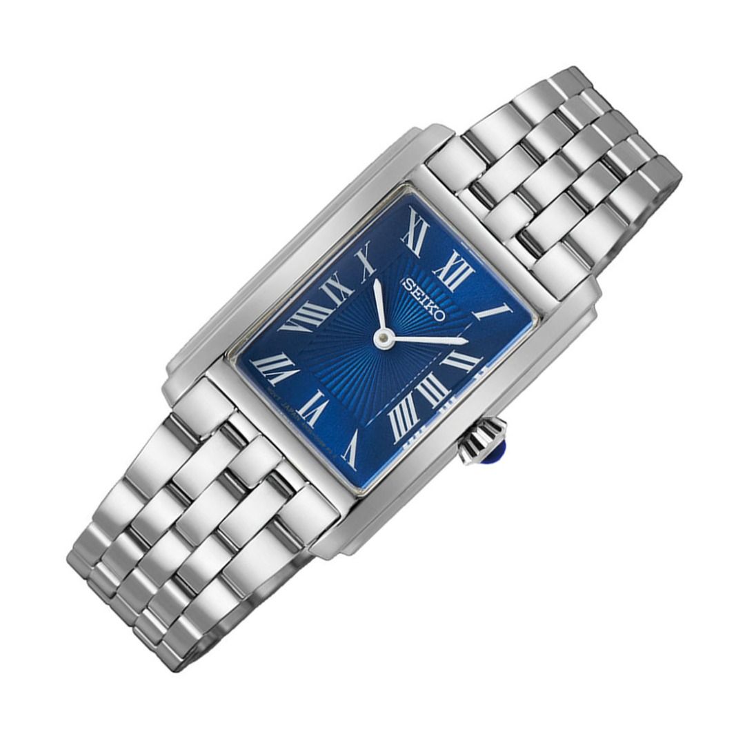 NEW ARRIVAL SEIKO CLASSIC BLUE STAINLESS STEEL QUARTZ ANALOG WATCH