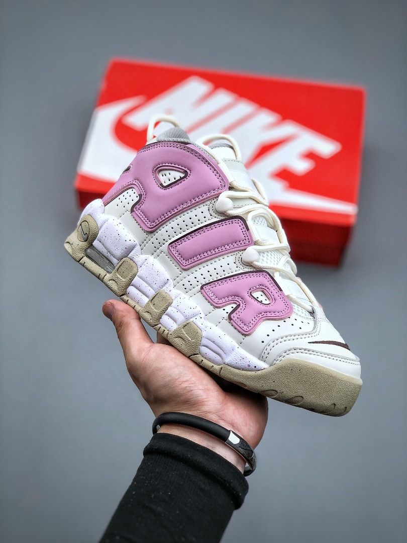 Nike Air More Uptempo Rice White Powder Splash Ink