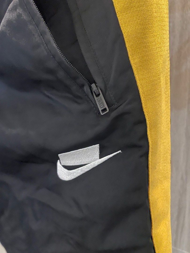 Nike NSW Black/Yellow Joggers, Men's Fashion, Bottoms, Joggers on Carousell