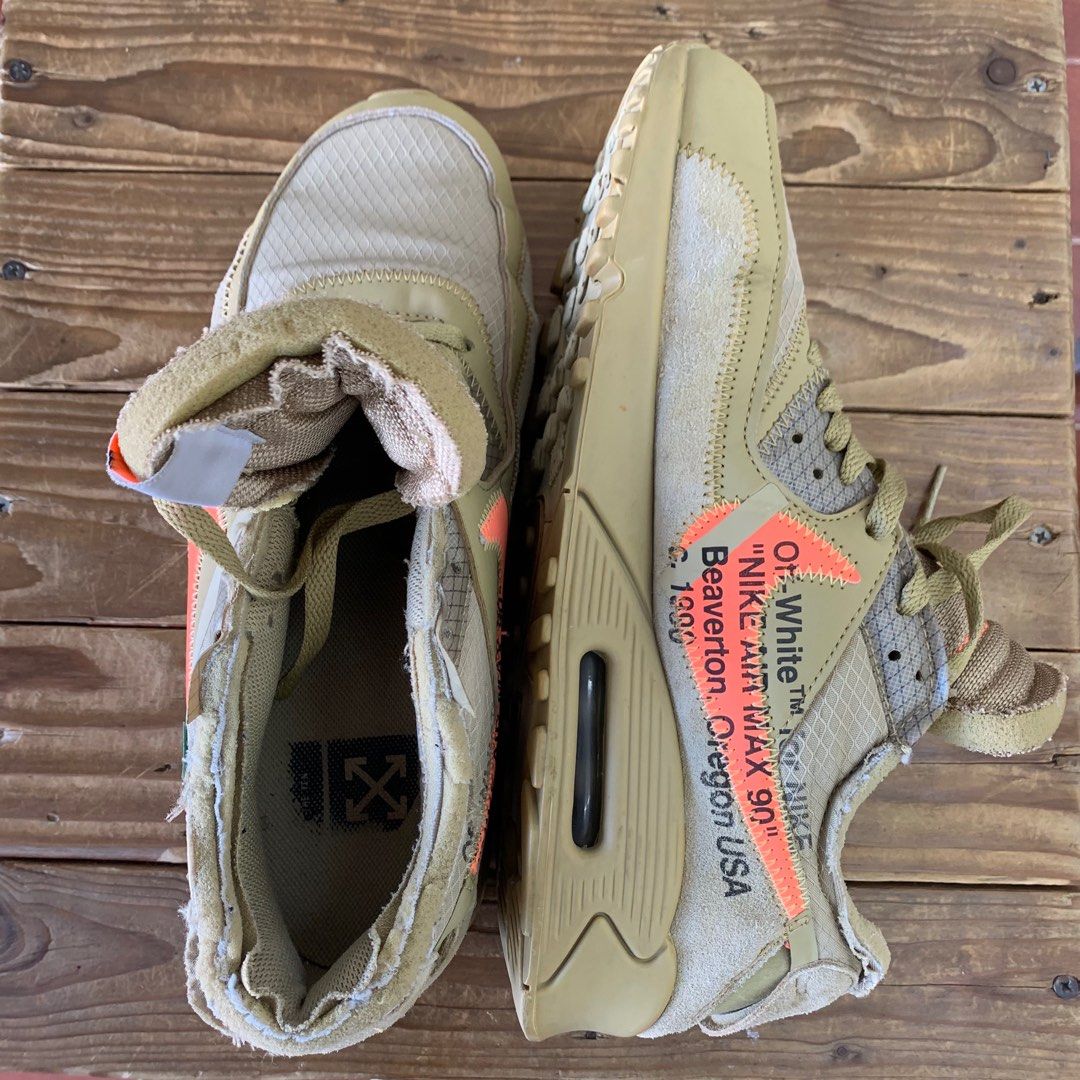 Nike x off white cheap air max 96 desert ore