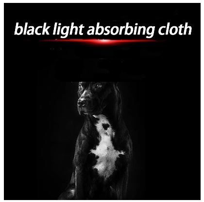 Photo Black Background Cloth, Light Absorbing Black Cloth