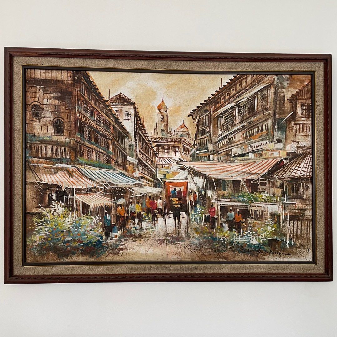 Old Manila Paintings (BIG), Furniture & Home Living, Home Decor, Frames