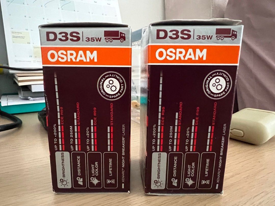 Osram Night Breaker Laser Xenarc D3S, Car Accessories, Electronics & Lights  on Carousell