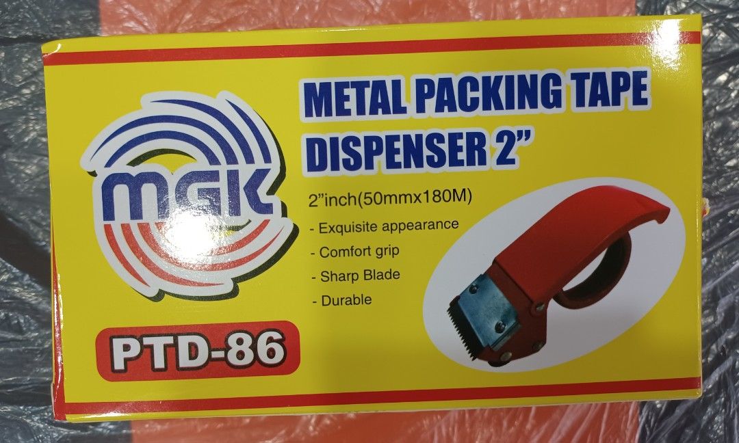 Packaging Tape Dispenser (Category: Craft Supplies & Tools) located in Quezon City. Submitted by bellemarketing (Listing ID 1230048090, Image 2). Description: Packing Tape Dispenser Available in: Plastic php 70 metal php 105 For pick up @ q.c PM/ sms, call, viber or whatsapp 09688005626.