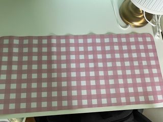 Plaid Pink Desk Mat