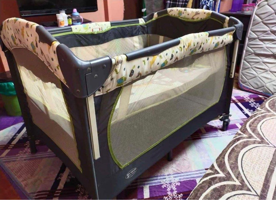 Playpen Baby Cot Katil Baby, Babies & Kids, Baby Nursery & Kids ...