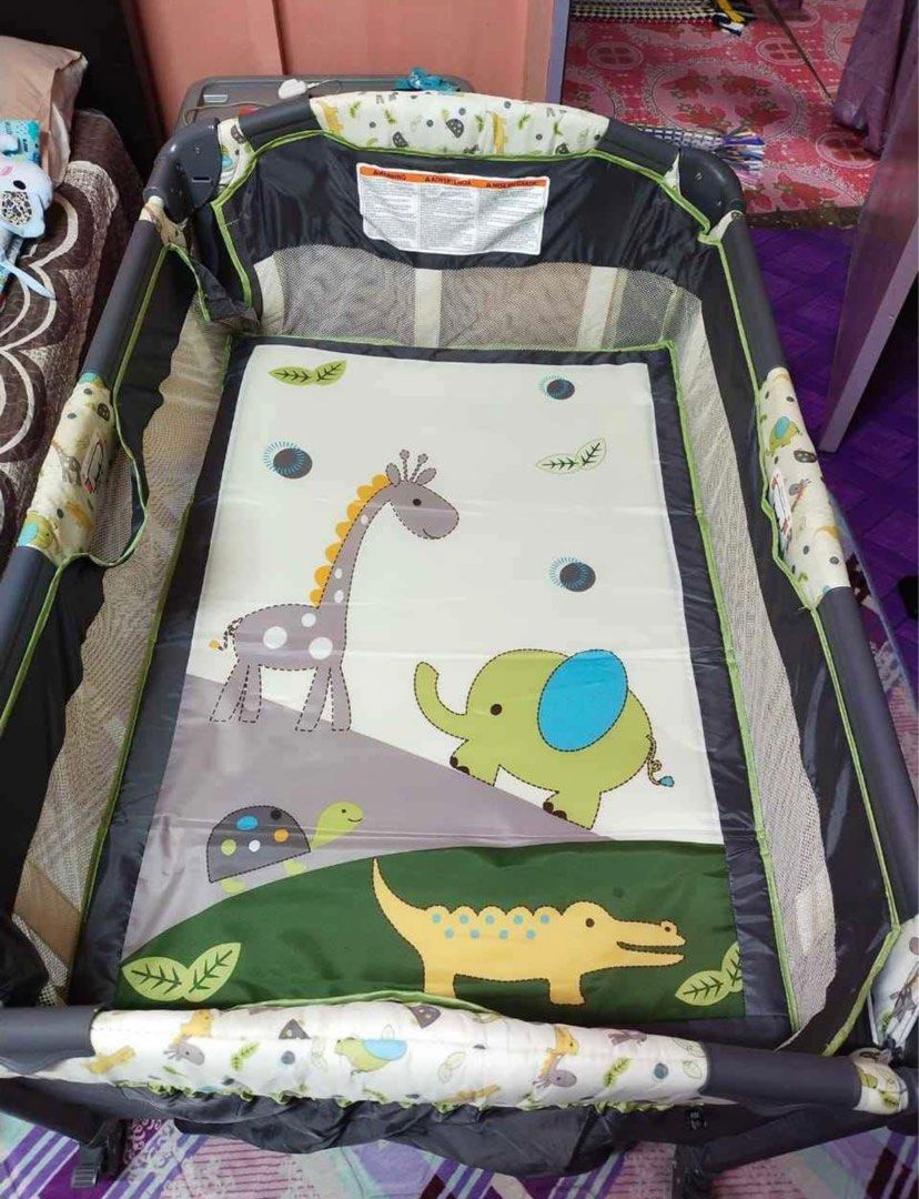 Playpen Baby Cot Katil Baby, Babies & Kids, Baby Nursery & Kids ...