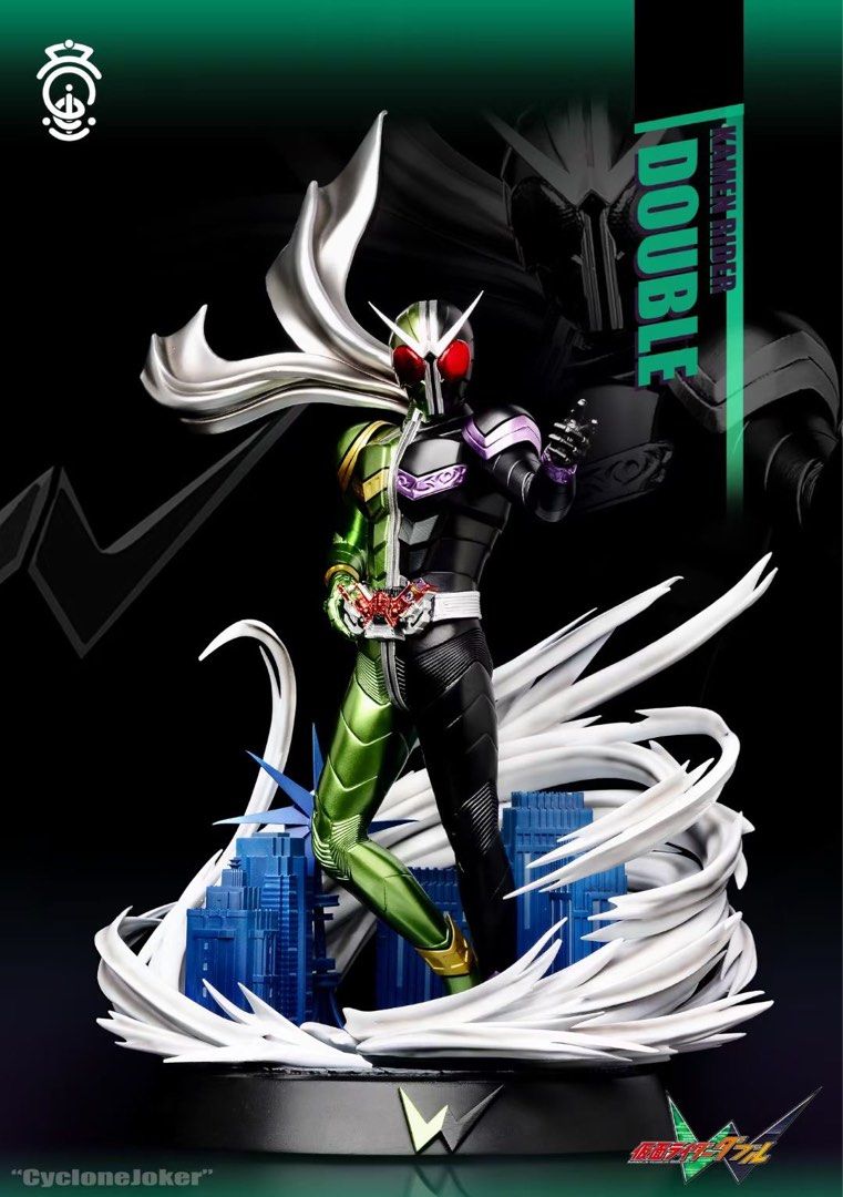 [PO] <YS Studio> Kamen Rider W|CycloneJoker (Category: Toy Figures) located in Singapore. Submitted by unboxholicgk (Listing ID 1230085535, Image 2). Description: <Yi Si Studio> Kamen Rider W|CycloneJoker Total Production (units): TBA DEPOSIT* : SGD 96 FULL PAYMENT* : SGD 287 (Incl Ship) Est. Completion: 2023 Q3 Dimensions: 50cm(H),32cm(W),34cm(D) Material: Resin, PU *NON-REFUNDABLE, Unless the studio cancels the production. Full refund will be i