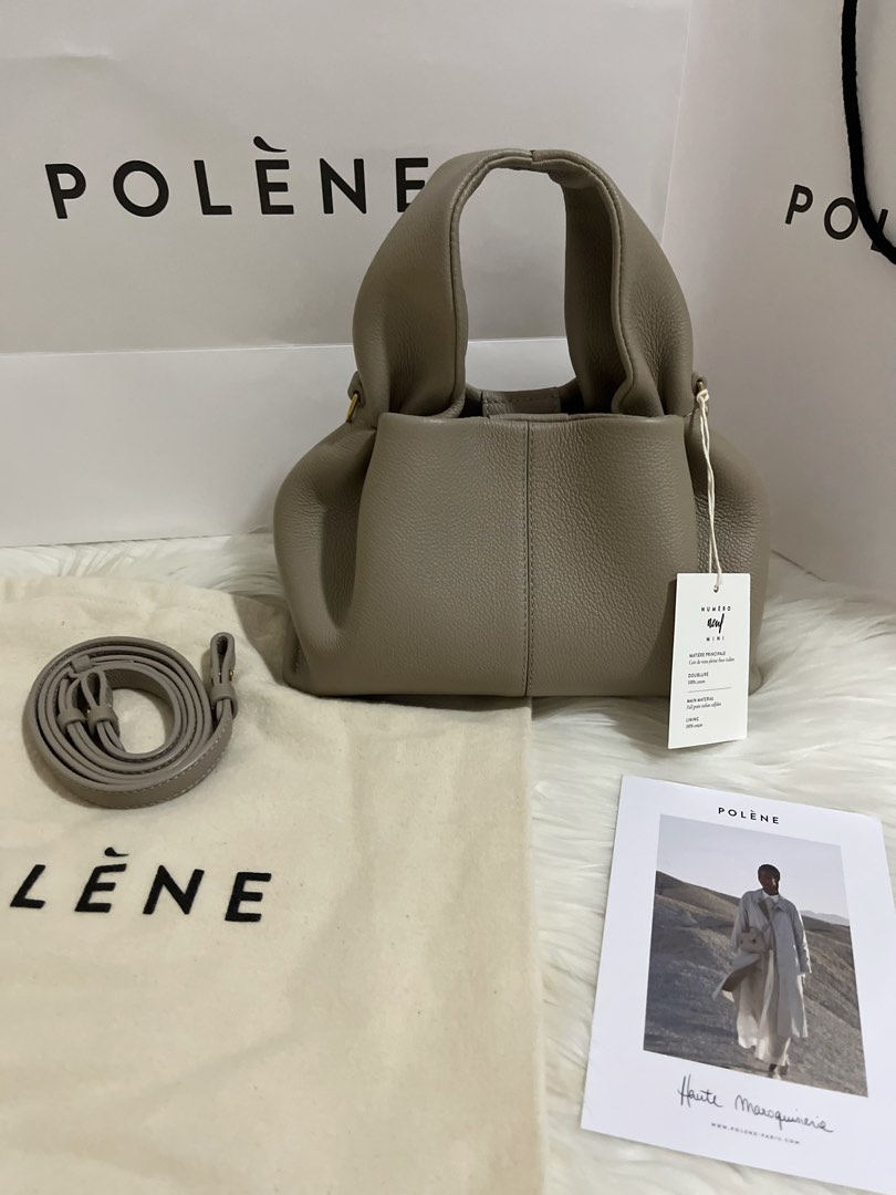 Polene Numero Neuf Mini Taupe NEW, Barang Mewah, Tas & Dompet di Carousell