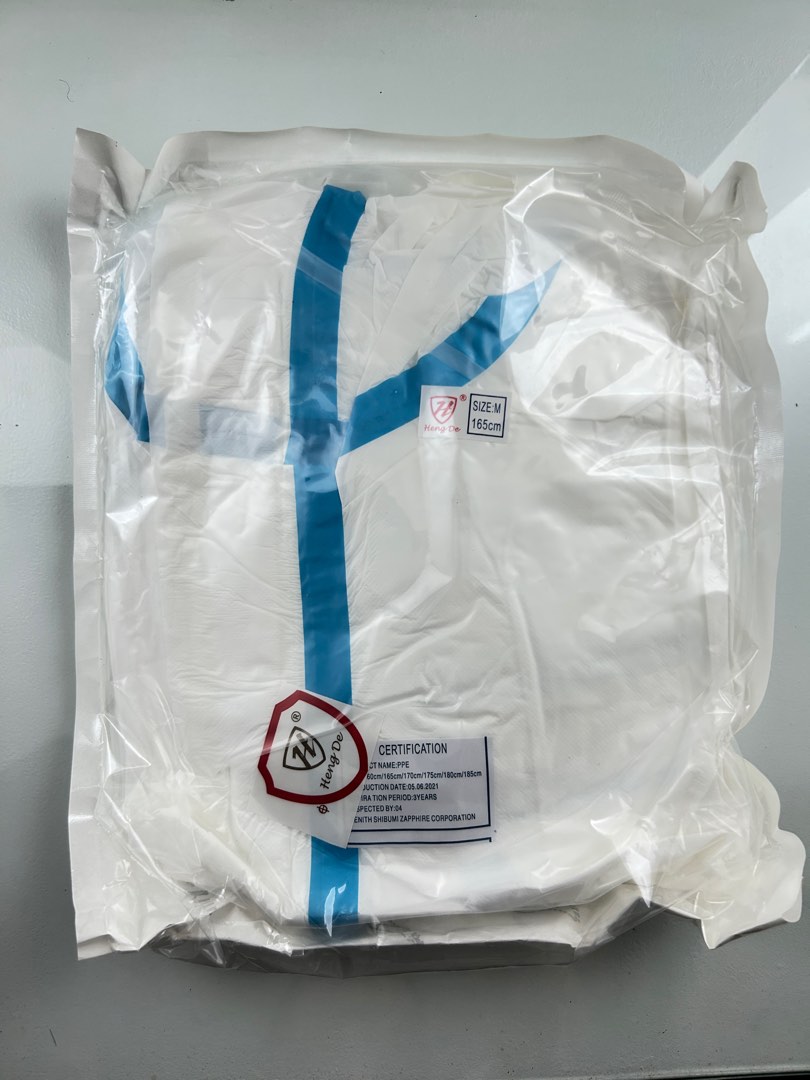 PPE Coverall Suit/Hazmat/Bunny Suit/Isolation on Carousell