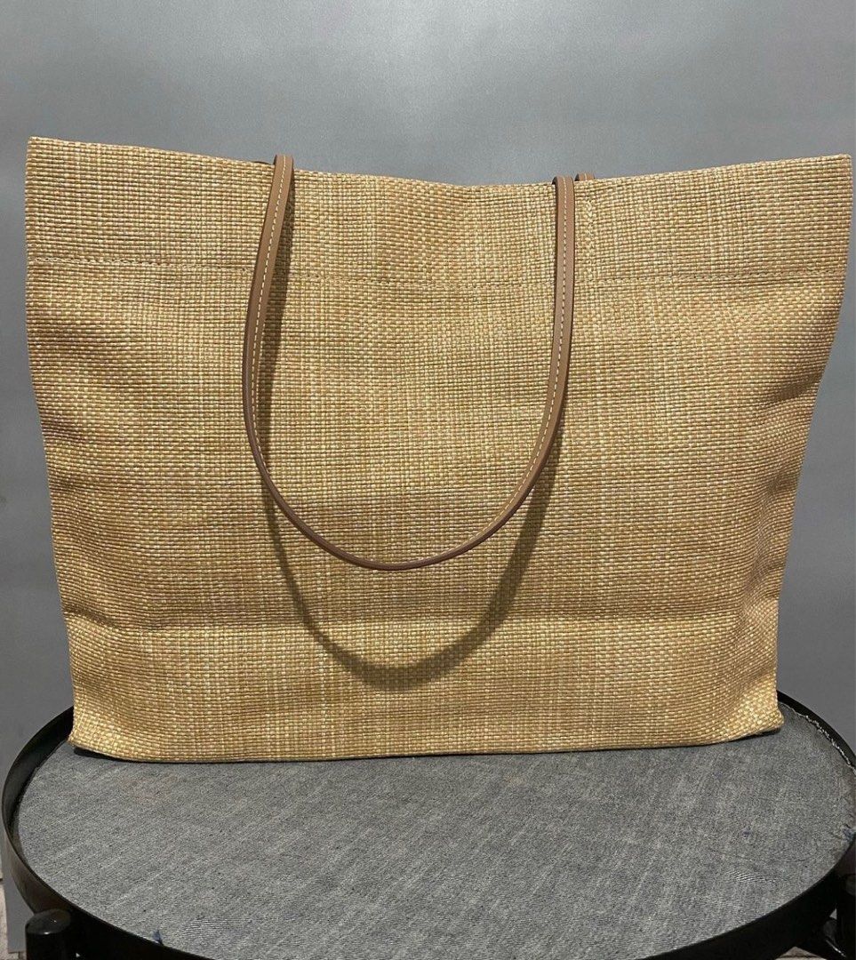 Prada Natural Raffia Paglia Tote